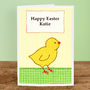 'Chick' Personalised Easter Card, thumbnail 3 of 4
