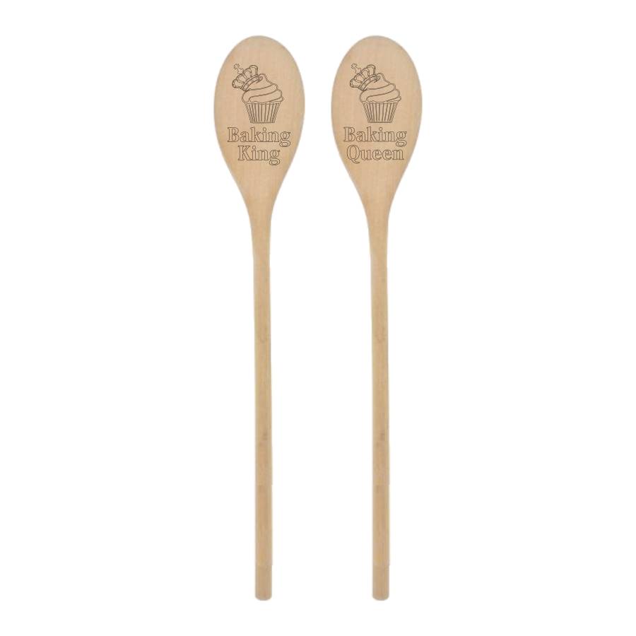 wooden spoon baking king or queen by wendover wood