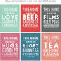 Personalised 'This Home Is Run On' Print, thumbnail 4 of 6