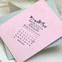 Calendar Bunting Save The Date Stamp, thumbnail 1 of 4