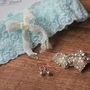 Simply Pearls And Lace Garter, thumbnail 3 of 3