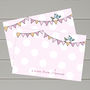 Personalised Thank You Bunting Notecards, thumbnail 1 of 3