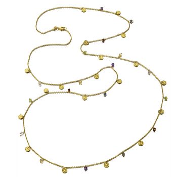 Gold Multistone Necklace, 2 of 4