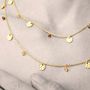Gold Multistone Necklace, thumbnail 3 of 4