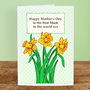 'Daffodils' Personalised Mother's Day Card, thumbnail 2 of 3