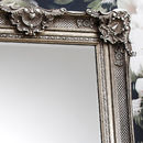 Ornate Antique Silver Floor Standing Mirror By Primrose & Plum ...