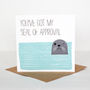 Seal Of Approval Valentine's Anniversary Card, thumbnail 1 of 2