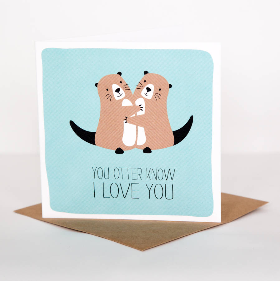 Otter Love Card, 1 of 7