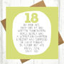 By Your Age… Funny 18th Birthday Card, thumbnail 2 of 2