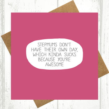 Stepmum, You're Awesome Mother's Day Card, 2 of 2