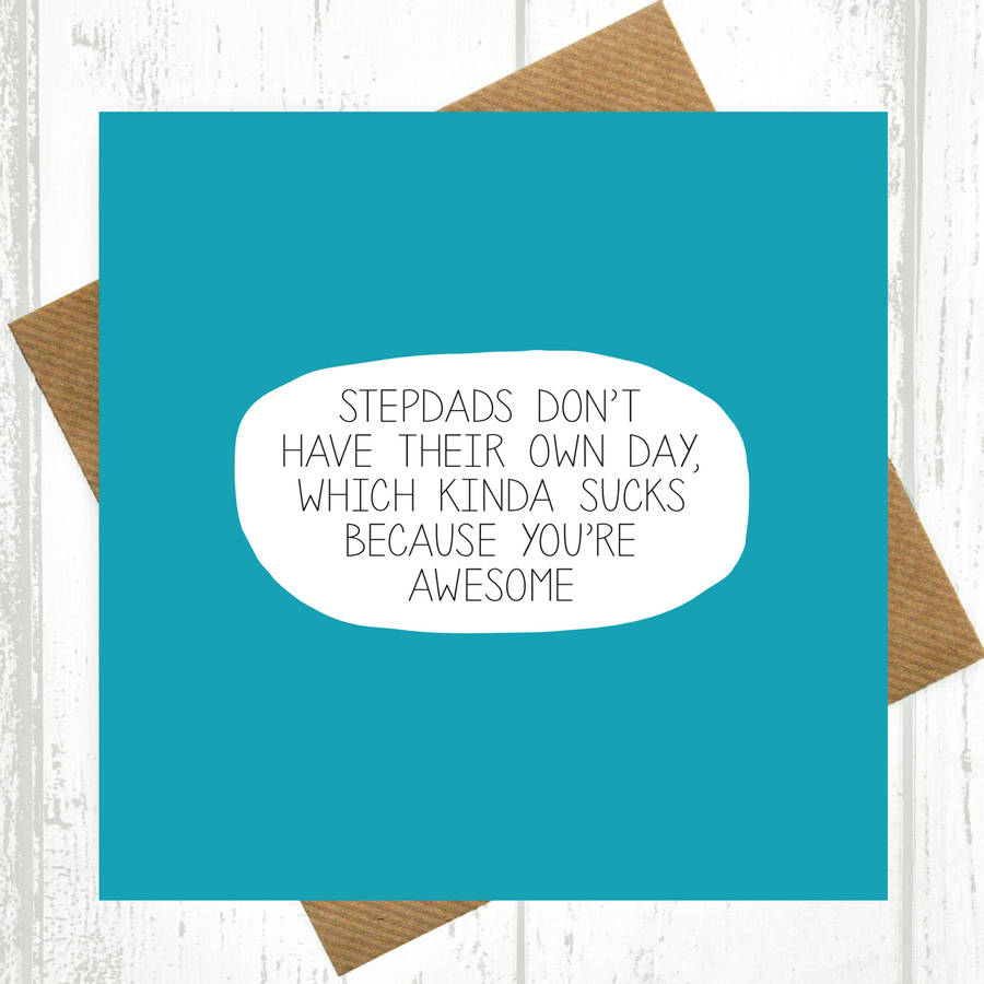 Stepdad, You're Awesome Father's Day Card By Paper Plane