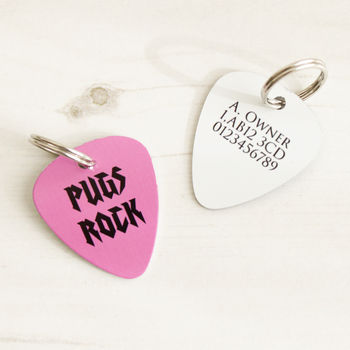 Personalised Rock Pet Tag Pick Shaped, 4 of 9