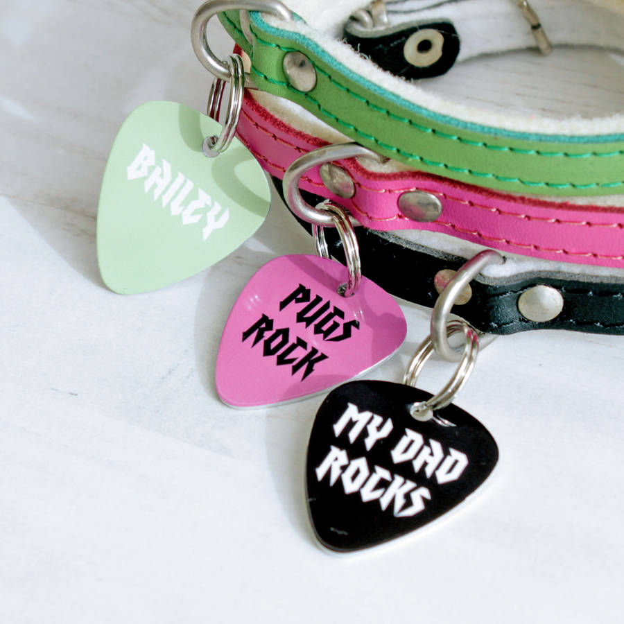 Personalised Rock Pet Tag Pick Shaped, 1 of 9