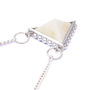 Studded Triangle With Cow Bone Pyramid Necklace, thumbnail 2 of 2