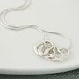 40th Birthday Silver Hearts Necklace, thumbnail 4 of 8