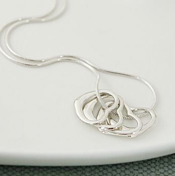 40th Birthday Silver Hearts Necklace, 4 of 8