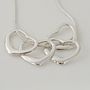 40th Birthday Silver Hearts Necklace, thumbnail 5 of 8
