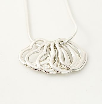 50th Birthday Silver Hearts Necklace, 5 of 7