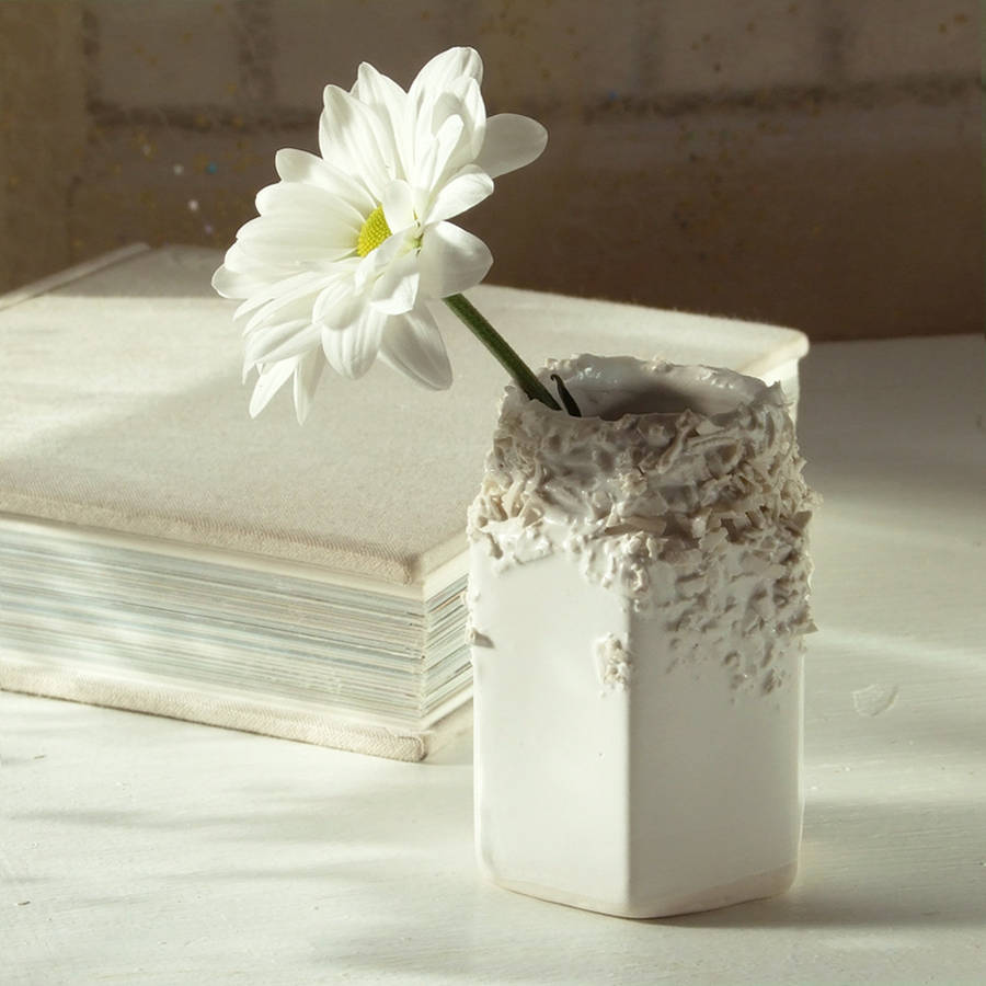 truffle mini vase jam jar by helen rebecca ceramics