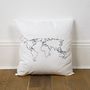 Personalised World Map Cushion Cover, thumbnail 7 of 10