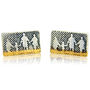 Family On The Beach Silver Stud Earrings, thumbnail 2 of 5