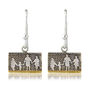 Family On The Beach Sterling Silver Earrings, thumbnail 2 of 5