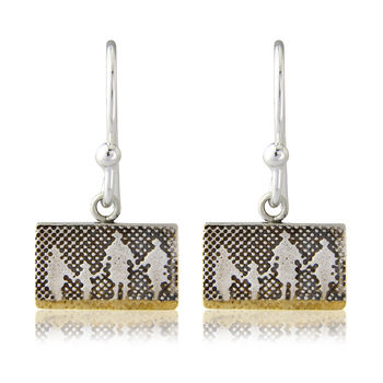 Family On The Beach Sterling Silver Earrings, 2 of 5
