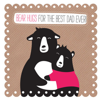 Bear Hugs For Dad Card, 2 of 2