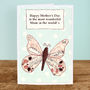 'Butterfly' Personalised Mother's Day Card, thumbnail 4 of 4