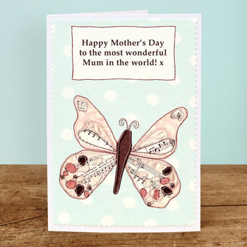 'Butterfly' Personalised Mother's Day Card, 4 of 4