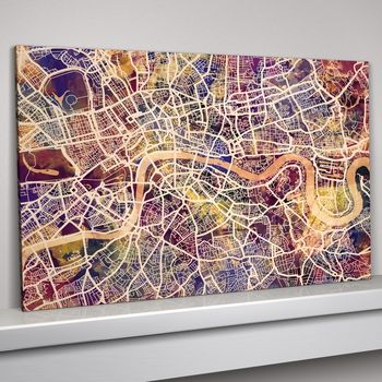 London Map Art Print, 3 of 7