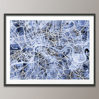 London Map Art Print, 5 of 7