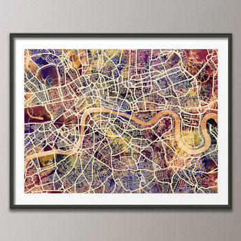 London Map Art Print, 6 of 7