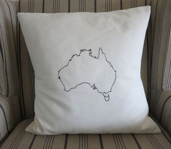 Personalised Australia Map Cushion Cover, 3 of 7