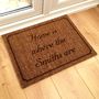 Personalised 'Home Is Where' Doormat, thumbnail 1 of 3