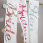 Bride To Be And Hen Party Sashes With Liberty Print, thumbnail 4 of 8