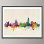 Barcelona Skyline Cityscape Art Print, thumbnail 5 of 8