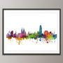 Barcelona Skyline Cityscape Art Print, thumbnail 4 of 8