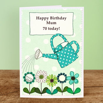 'Flowers' Personalised Birthday Card, 5 of 5