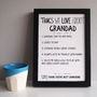 Personalised Things We Love About Grandparent Print, thumbnail 3 of 6