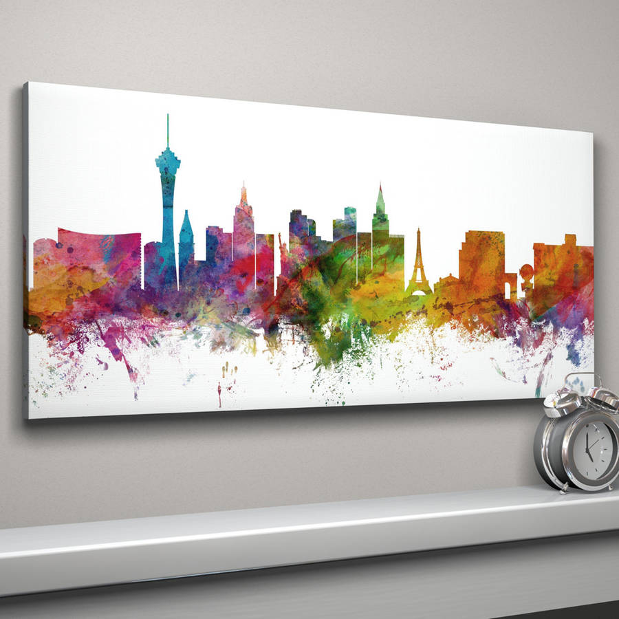 las vegas skyline cityscape art print by artpause