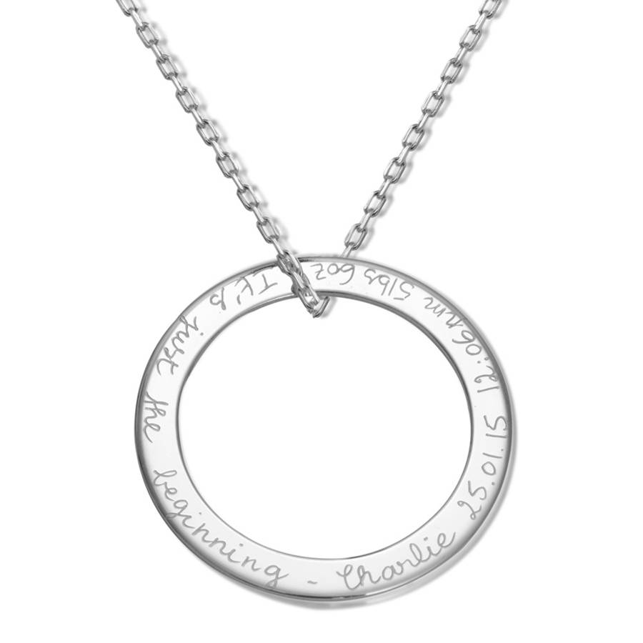 Personalised Eternity Necklace By Merci Maman | notonthehighstreet.com