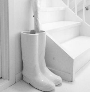 Wellington Boots Porcelain Umbrella 