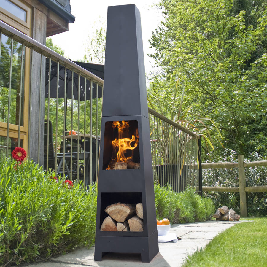Malmo Chiminea Patio Heater And Log Store, 1 of 3