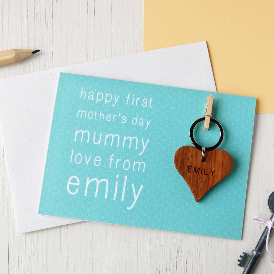 Personalised First Mother's Day Keyring Card By Clara and Macy ...