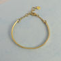 18ct Gold Plated Sterling Silver Personalised Banglet, thumbnail 2 of 6