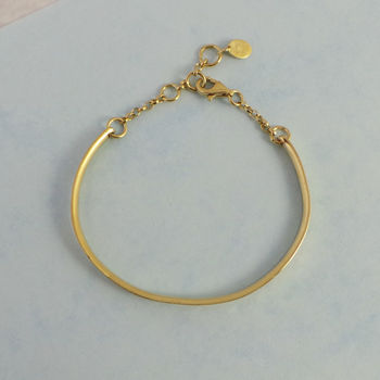 18ct Gold Plated Sterling Silver Personalised Banglet, 2 of 6