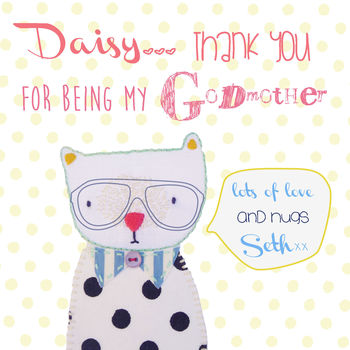 'Thank You' Card For Being My Godmother/Godfather, 3 of 5