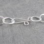 Interlinking Hoop Statement Sterling Silver Necklace, thumbnail 6 of 10