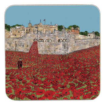 Poppies At The Tower Of London Coaster, 2 of 2